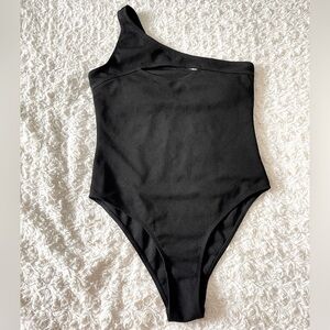 Minimalistic Classy One-Piece Bathing Suit - Bodysuit Miami Sexy Outdoors Sz M/L